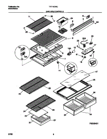 04 - Shelves / Controls parts for Frigidaire Refrigerator TRT15DRCZ0 from AppliancePartsPros.com