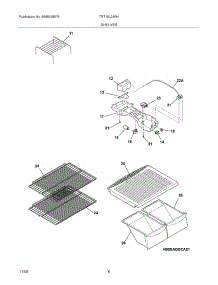 07 - Shelves parts for Tappan Refrigerator TRT15L2JW4 from AppliancePartsPros.com