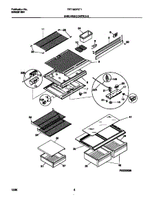 04 - Shelves / Controls parts for Frigidaire Refrigerator TRT18GRED1 from AppliancePartsPros.com