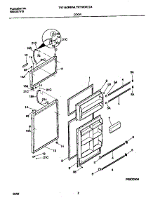 02 - Doors parts for Frigidaire Refrigerator TRT18GREW4 from AppliancePartsPros.com