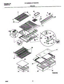 04 - Shelves parts for Frigidaire Refrigerator TRT18GREW4 from AppliancePartsPros.com