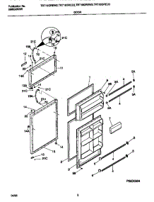 02 - Doors parts for Frigidaire Refrigerator TRT18GRED2 from AppliancePartsPros.com