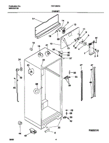 03 - Cabinet parts for Frigidaire Refrigerator TRT18NRHD0 from AppliancePartsPros.com
