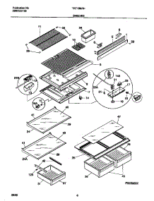 04 - Shelves parts for Frigidaire Refrigerator TRT18NRHD0 from AppliancePartsPros.com