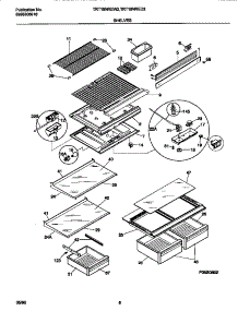 04 - Shelves parts for Frigidaire Refrigerator TRT18NREW2 from AppliancePartsPros.com