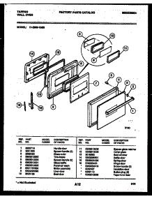 03 - Door Parts parts for Frigidaire Oven 11-2969-00-05 from AppliancePartsPros.com