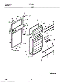 02 - Door parts for Frigidaire Refrigerator MRT15CSCD2 from AppliancePartsPros.com