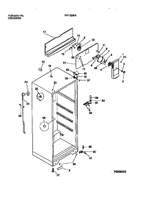 03 - Cabinet W / Fan Assy parts for Frigidaire Refrigerator TRT15DRAD1 from AppliancePartsPros.com