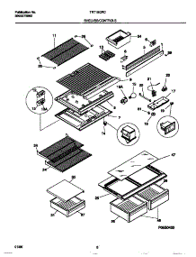 04 - Shelves / Controls parts for Frigidaire Refrigerator TRT18GRCD0 from AppliancePartsPros.com