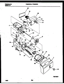13 - Ice Dispenser parts for Frigidaire Refrigerator TRS24WRAW0 from AppliancePartsPros.com