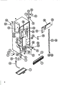 04 - Cabinet, Light Shields, Mullion parts for Frigidaire Refrigerator 95-2487-23-01 from AppliancePartsPros.com