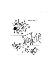 07 - Controls, Damper, Fan Section parts for Frigidaire Refrigerator 95-2487-23-01 from AppliancePartsPros.com