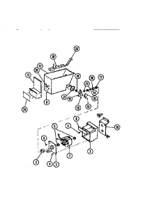 08 - Ice Container & Dispenser Drive parts for Frigidaire Refrigerator 95-2487-23-01 from AppliancePartsPros.com