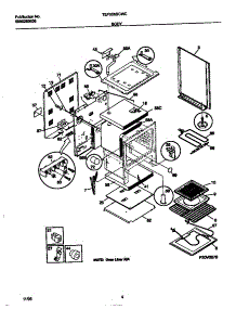 03 - Body parts for Frigidaire Range TEF356SCWC from AppliancePartsPros.com