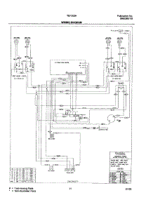 11 - Wiring Diagram parts for Tappan Range TEF353AUD from AppliancePartsPros.com