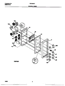03 - Control Panel parts for Frigidaire Range TEO356BCDA from AppliancePartsPros.com