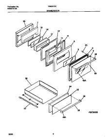 05 - Drawer / Door parts for Frigidaire Oven TGB557CCS1 from AppliancePartsPros.com