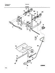 05 - Burner parts for Tappan Range TGF317BUA from AppliancePartsPros.com