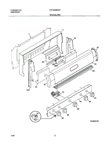 03 - Backguard parts for Tappan Range TGF324BHWE from AppliancePartsPros.com