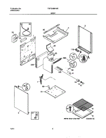 07 - Body parts for Tappan Range TGF324BHWE from AppliancePartsPros.com