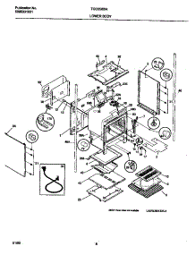 03 - Lower Body parts for Frigidaire Range TGO356BHW3 from AppliancePartsPros.com