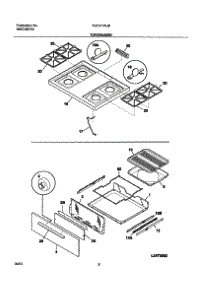 09 - Top / Drawer parts for Tappan Range TGF317AUB from AppliancePartsPros.com