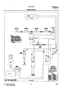 13 - Wiring Diagram parts for Tappan Range TGF317AUB from AppliancePartsPros.com