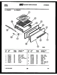 06 - Broiler Drawer Parts parts for Frigidaire Range VP30AW3 from AppliancePartsPros.com