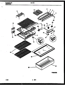04 - Shelves And Supports parts for Frigidaire Refrigerator 95-1512-23-01 from AppliancePartsPros.com