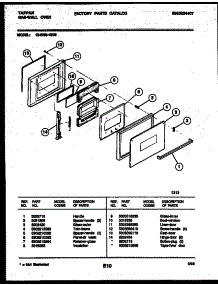 04 - Door Parts parts for Frigidaire Oven 12-2299-00-06 from AppliancePartsPros.com