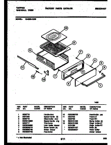 05 - Broiler Drawer Parts parts for Frigidaire Oven 12-2299-00-06 from AppliancePartsPros.com