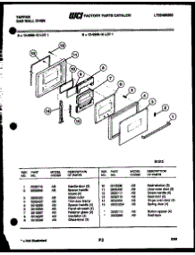 03 - Door Parts parts for Frigidaire Oven 12-6699-00-01 from AppliancePartsPros.com