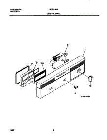 02 - Control Panel parts for Frigidaire Dishwasher MDB110LGW0 from AppliancePartsPros.com