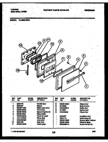 03 - Door Parts parts for Frigidaire Oven 12-4990-00-04 from AppliancePartsPros.com