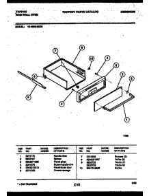 04 - Drawer Parts parts for Frigidaire Oven 12-4990-00-04 from AppliancePartsPros.com