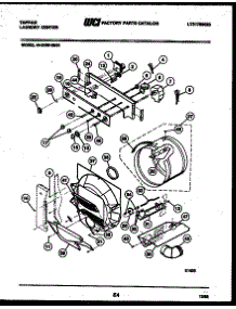 03 - Console, Control And Drum parts for Frigidaire Washer Dryer Combo 44-2409-00-01 from AppliancePartsPros.com