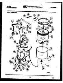 05 - Tub, Water Valve And Lid Switch parts for Frigidaire Washer Dryer Combo 44-2409-00-01 from AppliancePartsPros.com