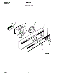 02 - Control Panel parts for Frigidaire Dishwasher MDB120RFM3 from AppliancePartsPros.com