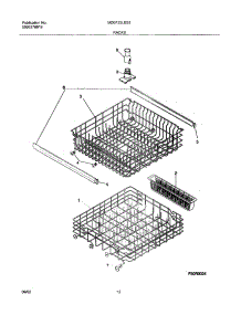 13 - Racks parts for Frigidaire Dishwasher MDB122LBS1 from AppliancePartsPros.com