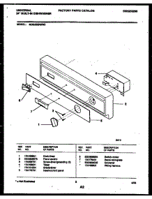 02 - Console And Control Parts parts for Frigidaire Dishwasher MDB202RBW0 from AppliancePartsPros.com