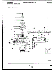 06 - Motor Pump Parts parts for Frigidaire Dishwasher MDB202RBW0 from AppliancePartsPros.com