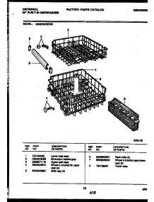 08 - Racks And Trays parts for Frigidaire Dishwasher MDB202RBW0 from AppliancePartsPros.com