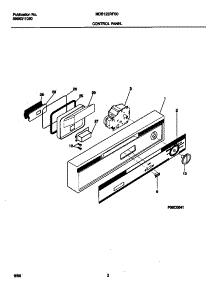 02 - Control Panel parts for Frigidaire Dishwasher MDB122RFS0 from AppliancePartsPros.com