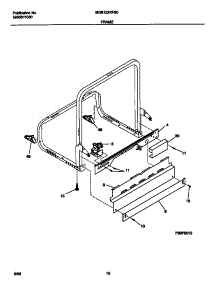 06 - Frame parts for Frigidaire Dishwasher MDB122RFS0 from AppliancePartsPros.com