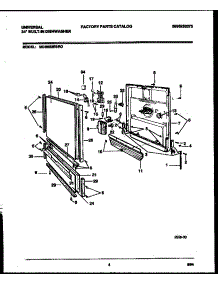 04 - Door Parts parts for Frigidaire Dishwasher MDB662RBR0 from AppliancePartsPros.com
