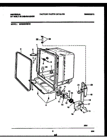 05 - Tub And Frame Parts parts for Frigidaire Dishwasher MDB662RBR0 from AppliancePartsPros.com