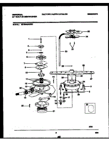 06 - Motor Pump Parts parts for Frigidaire Dishwasher MDB662RBR0 from AppliancePartsPros.com