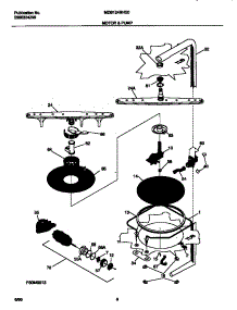 05 - Motor parts for Frigidaire Dishwasher MDB124BHS0 from AppliancePartsPros.com