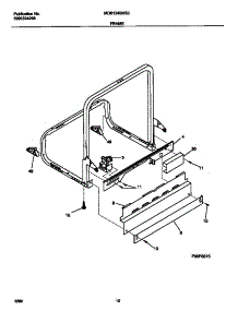 06 - Frame parts for Frigidaire Dishwasher MDB124BHS0 from AppliancePartsPros.com