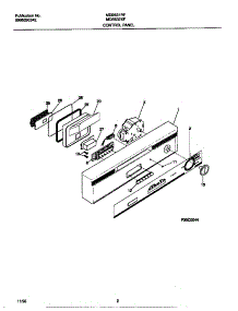 02 - Control Panel parts for Frigidaire Dishwasher MDB632XFR1 from AppliancePartsPros.com